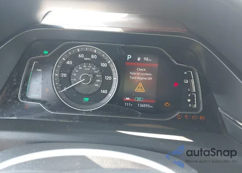 2020 Hyundai Ioniq Hybrid Blue из США, поврежденный, VIN KMHC65LC0LU226336